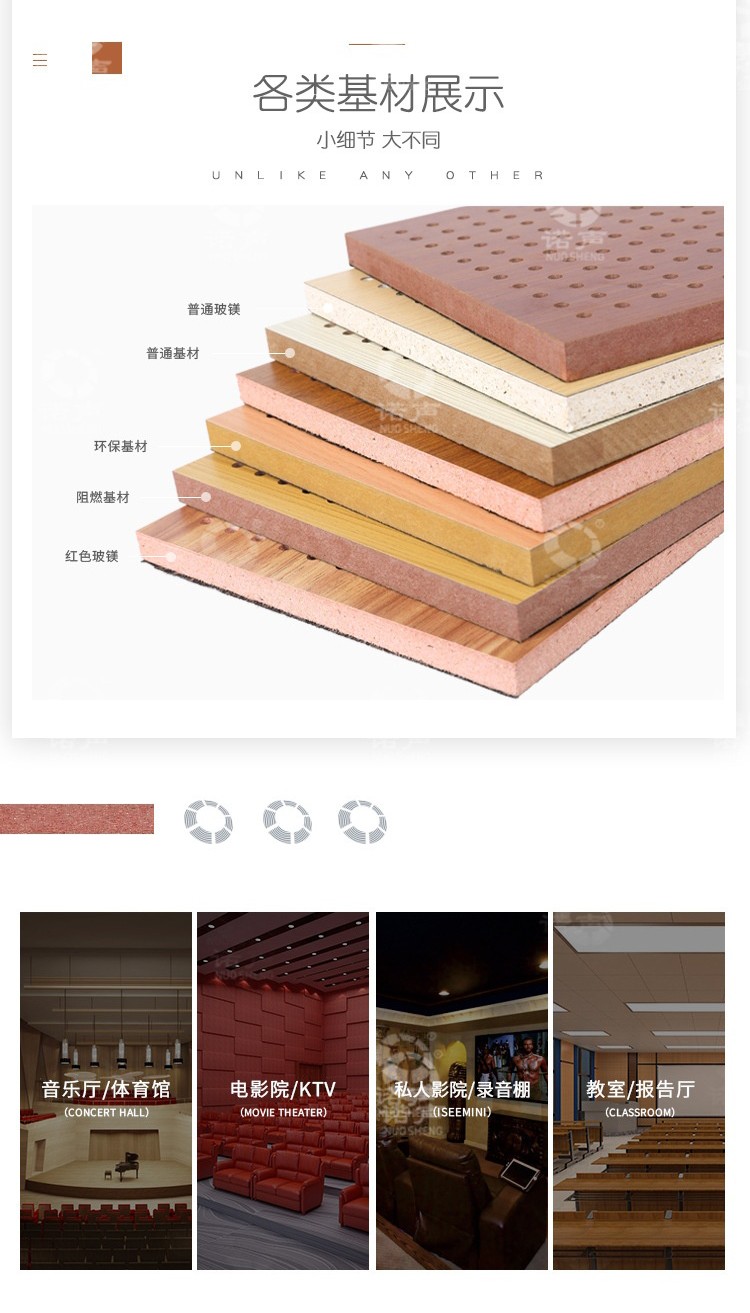 體育館孔木吸音板基材-7